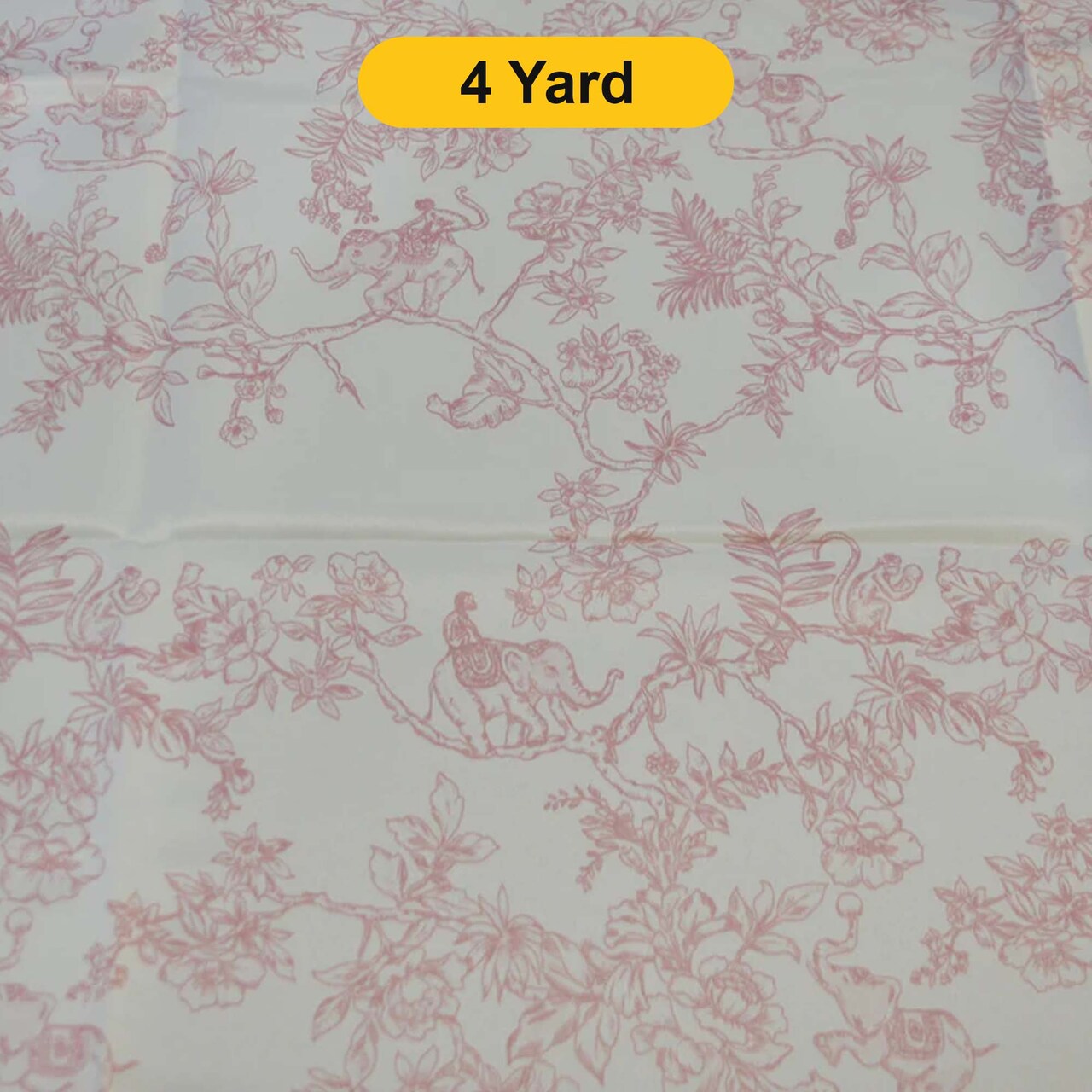 Ben Toile Satin Dull Fabric 58/60" Wide Premium French Design